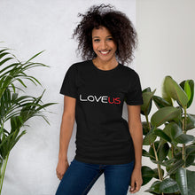 Load image into Gallery viewer, LOVE US -LOGO -Short-Sleeve Unisex T-Shirt - Black